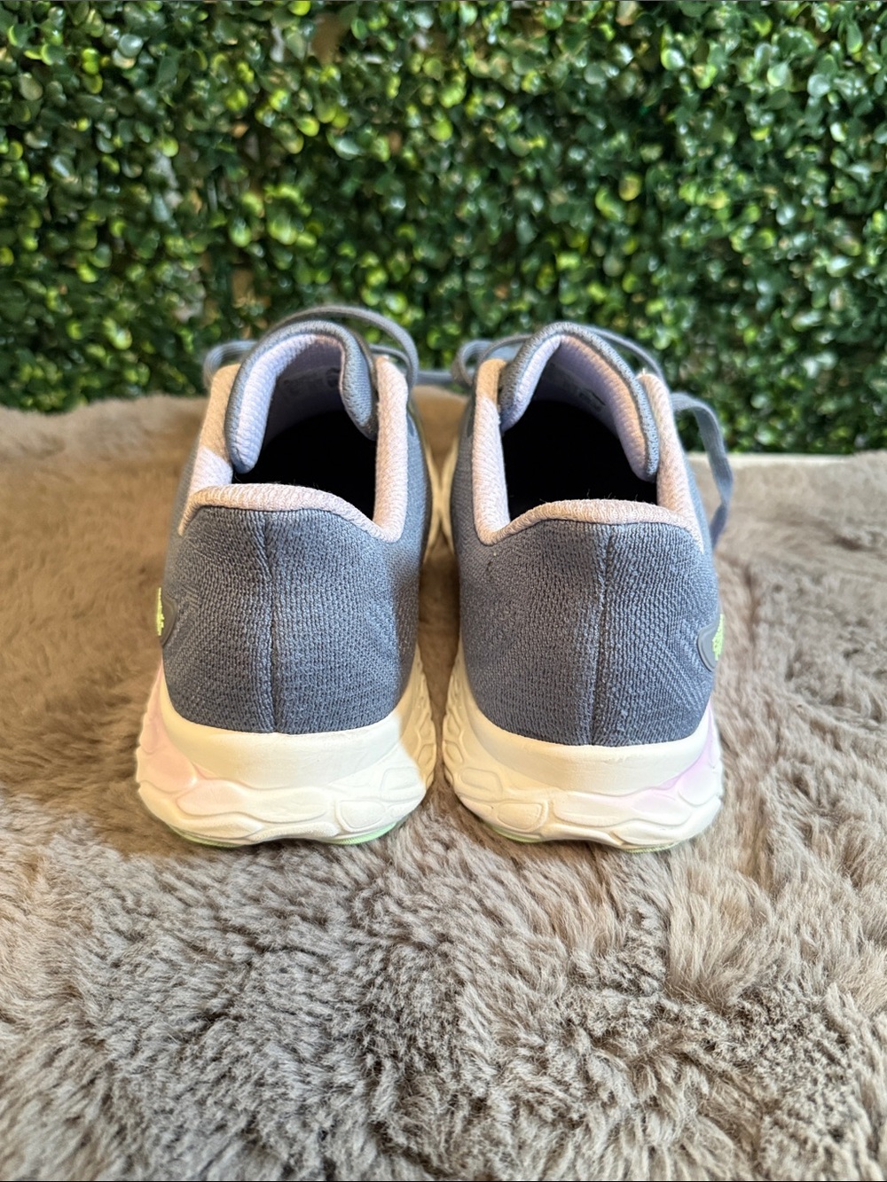 Like New New Balance Fresh Foam X Evoz Women's Gray & Pink Running Shoes - Picture 4 of 7